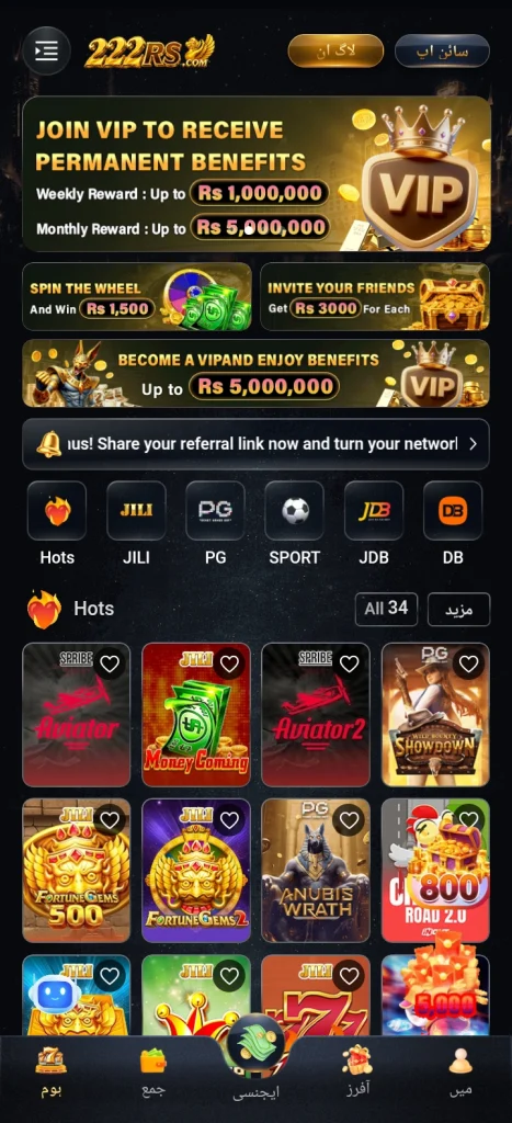 222RS Game Interface