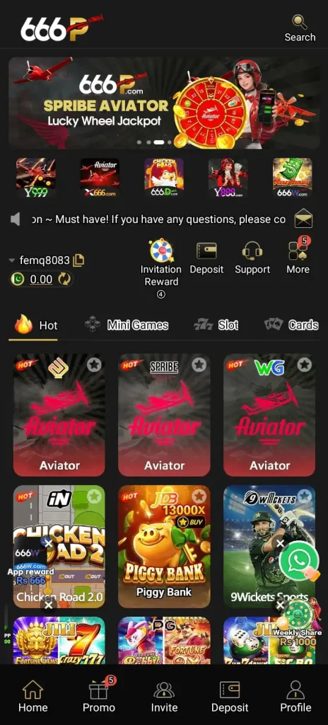 666P Game Interface